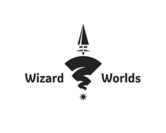 WizardWorld标志 魔法 法术 魔术 表演 黑白色 娱乐 商标设计 图标 图形 标志 logo 国外 外国 国内 品牌 设计 创意 欣赏