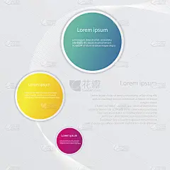 灰色背景上的信息图设计