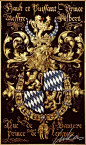 金羊毛骑士团纹章。纹章（Coat of Arms），指一种按照特定规则构成的彩色标志，专属于某个个人，家族或团体的识别物。在欧洲中古时代就有自己的纹章体系。亦称盾章，指诞生于12世纪战场上，主要是为了识别因披挂盔甲而无法辨认的骑士；而认为纹章是贵族专利的普遍观点就源自於此。