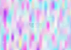全息图，Trendy Banner 。纽恩纸覆盖，80，90年代音乐背景珠光全息梦幻少女水平壁纸彩虹