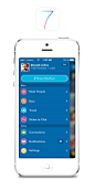 Ios 7 Menu (Concept) 侧滑菜单APP UI设计