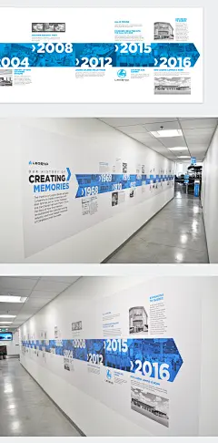 Top Creative Work On Behance  Showca-1企业文化墙项目展示品牌形象历程地产导视荣誉墙@奥美Linda