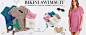 Summer Bathing Suit Swimwear Knit Short Sleeve Pullover Beach Dress