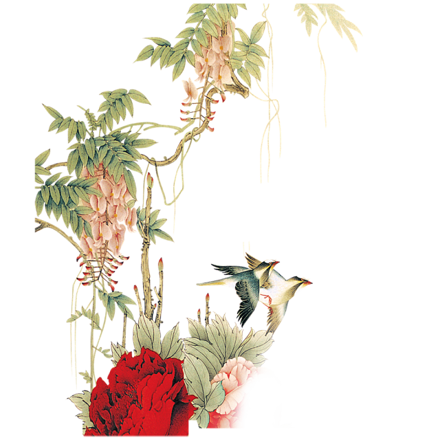 @模库 中国风花朵_免扣png_动植物元...