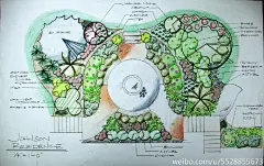 建筑景观规划设计彩色平面图丨商业办公庭院花园滨水河道公园广场绿地居住区景观方案设计