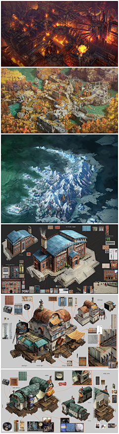 -Afei-采集到绘画【卡通场景】