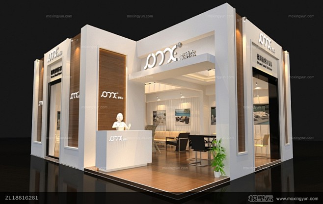 索纳尔家具展台展览展示设计3d模型