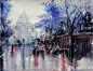 Nicolas Jolly 水彩城市插画欣赏 艺术 水彩 抽象 手绘 城市 