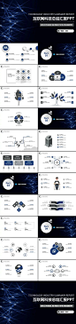 互联网科技总结汇报PPT模板