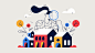 ILLUSTRATION  graphic design  Website UI ux Startup design