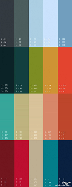 吕旭奇采集到十二种经典的配色