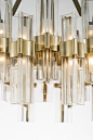 OFFICINA LUCE ETEREA Oval Chandelier by Emanuela Benedetti Foyer Lighting, Indoor Lighting, Hanging Lights, Light Decorations, Wall Lamp, Art Deco, Oval, Crystals