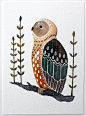 Owl Illustration Art - Watercolor Painting - Archival Print - Little Owl Mosi by Marisa Redondo