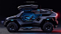 疯狂的装甲车SUV概念效果图，是一款2000马力的混动越野车