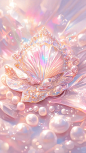 “以海为邻，收藏星愿”ins风粉色少女贝壳壁纸 - 小红书