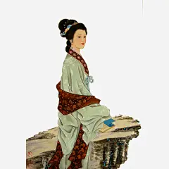 手绘古典美女红楼梦插画高清素材 中国风 古代 古典 古风 复古 手绘 插画 红楼梦 美女 配图 免抠png 设计图片 免费下载