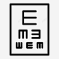 视力表眼科检查医学图标 设计图片 免费下载 页面网页 平面电商 创意素材