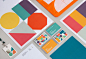 Community Shares Company Branding : A flexible visual identity, establishing a colourful palette and a collection of geometric shapes that can be arranged into various configurations to be applied to a wide array of applications such as icons, posters, re