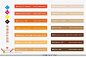 橙色CMYK色谱设计应用色值