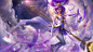 General 1920x1080 Summoner's Rift Janna (League of Legends) purple dresses staff magic fantasy art Star Guardian