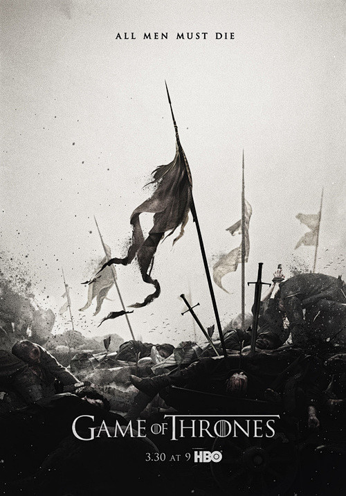 《权力的游戏》第四季海报 电影海报设计