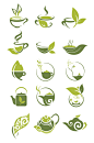 茶壶茶叶矢量图白茶图标-众图网