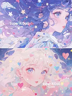 粉彩璀璨少女心 | 可爱女生壁纸/头像