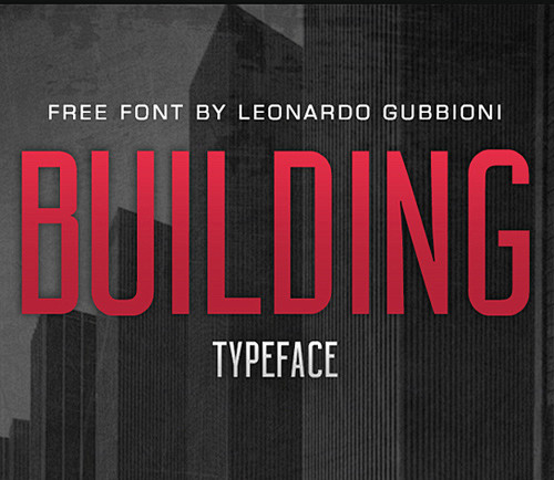 BUILDING Free Font