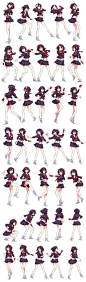 #设计秀# 一组动漫姿势动作的绘画参考，拿去练习，转需~