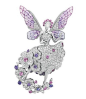 Van Cleef & Arpels 梵克雅宝 Feminine figures系列 Aile Mystérieuse Fairy胸针
这枚芭蕾舞伶胸针还结合了蝶翼仙子的身姿，背后的翅膀显得仙气十足。芭蕾舞伶身穿的舞衣裙摆层次也十分丰富，轻轻扬起的裙摆瞬间让胸针充满动感，裙摆边延伸出来的花朵令人迷醉。