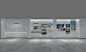 现代展墙 展厅 展墙 展示墙 合作企业 版面 企业展板3D模型