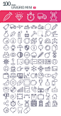 100个生活矢量图设计素材矢量平板图标 1个AI 2015062101-淘宝网
