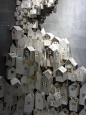 Paper houses - Anthropologie window display 2012