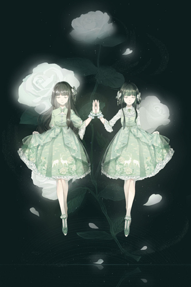鹿慕花境 动漫 插画 人物 萝莉 洋服 ...
