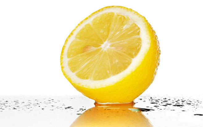 fruits lemons white ...