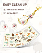 Amazon.com : Disposable Stick-on Placemats 40 Pack for Baby & Kids, Restaurant Table Mats 12" x 18" Sticky Place Mats, Toddler Baby Placemat, Animal Alphabet Theme : Baby