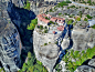 Griechenland - Meteora Klöster von oben