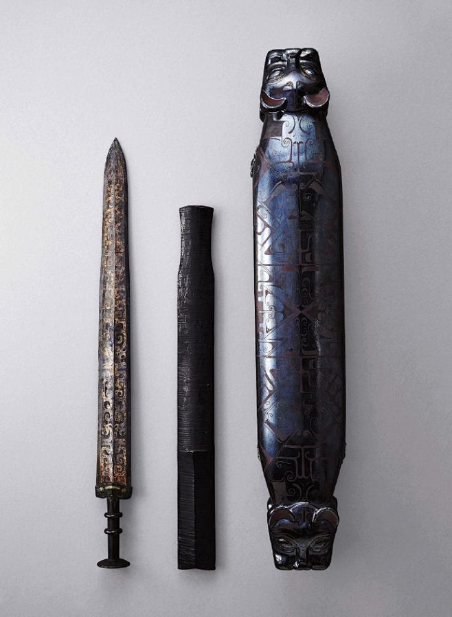 春秋战国 郙王太子剑，比较罕见的三件套，...