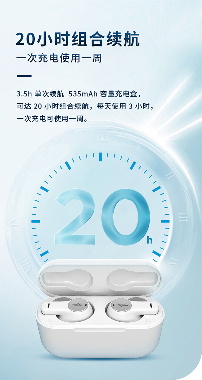 1MORE/万魔活塞豆真无线蓝牙耳机运动...