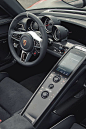 Porsche black steering wheel interior race sport digital dashboard multifunction button interface