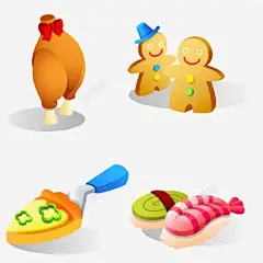 手绘卡通食物插画 平面电商 创意素材