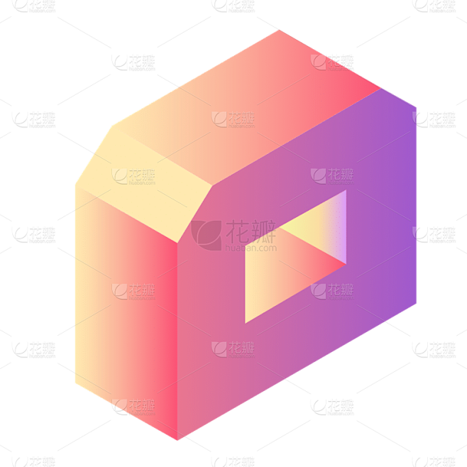 3D-渐变立体几何贴纸SVG-2