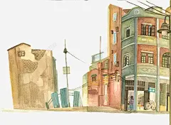 街头一角 创意素材