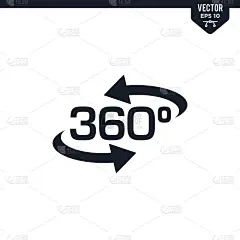 360度符号收集字形风格