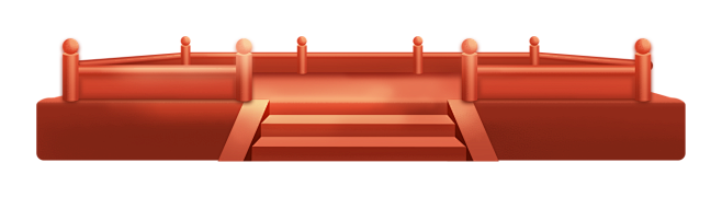 红色楼梯png