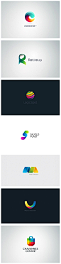 LOGO LOGO设计 欣赏 简单多彩的三维logo设计分享 标志 企业LOGO 