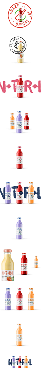 N+T+R+L果汁饮料包装设计-字体传奇网（ZITICQ）