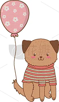 可爱的,小的,动物,动画片,请柬,玩具,狗,哺乳纲,问候