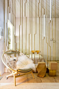 minimalist modern room divider design wood metal gold #interiors #design, #Design #Divider #gold #Interiors #Metal #Minimalist #Modern #ROOM #Wood
