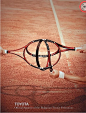 丰田网球赞助，赞助活动，新时刻新想法，丰田，打印，户外，广告